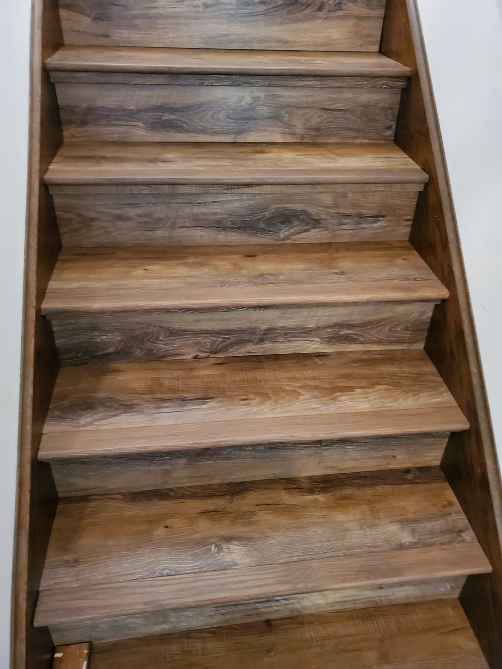 hardwood floor stairs Komplete Flooring Inc Siren WI